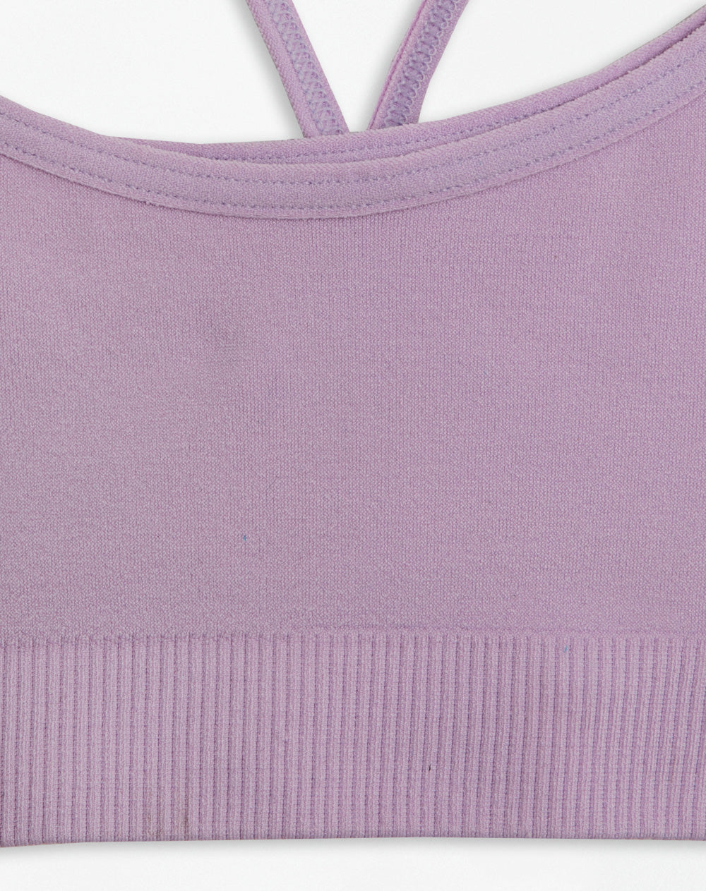 Top niña seamless doble lila