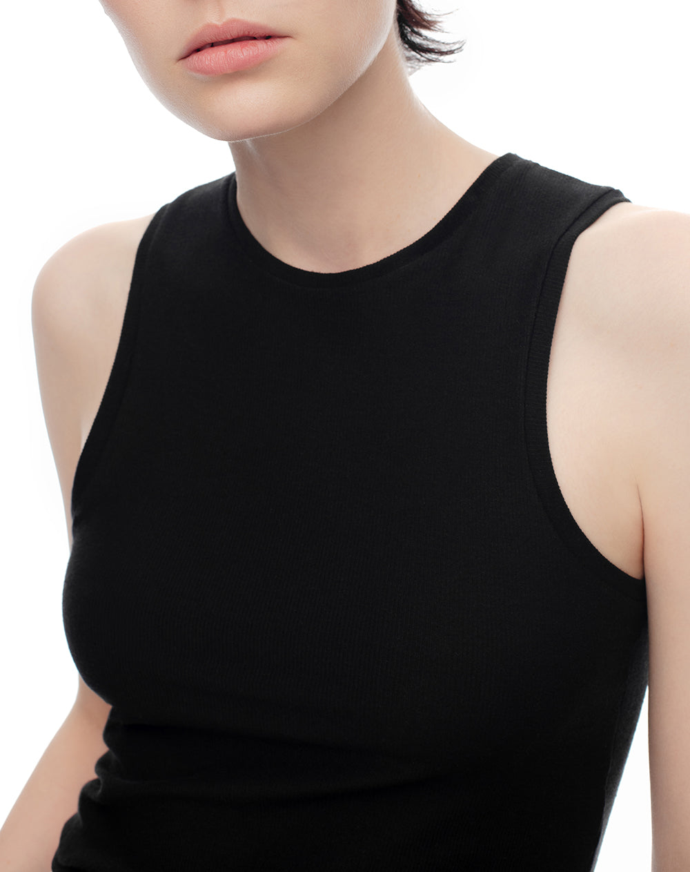 Camiseta esqueleto slim tib algodón negra mujer