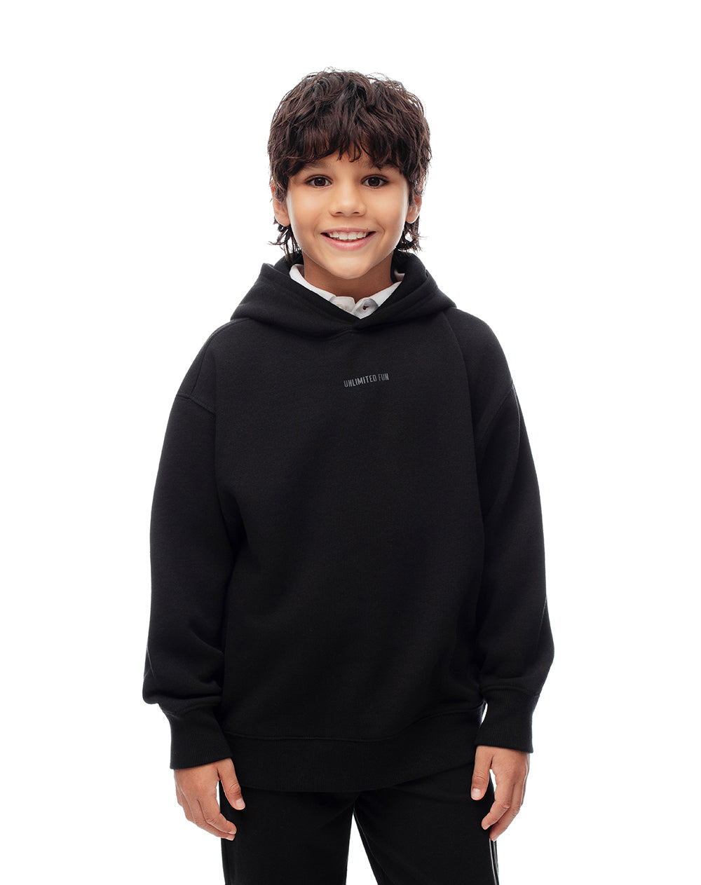 Buzo relaxed fit negro