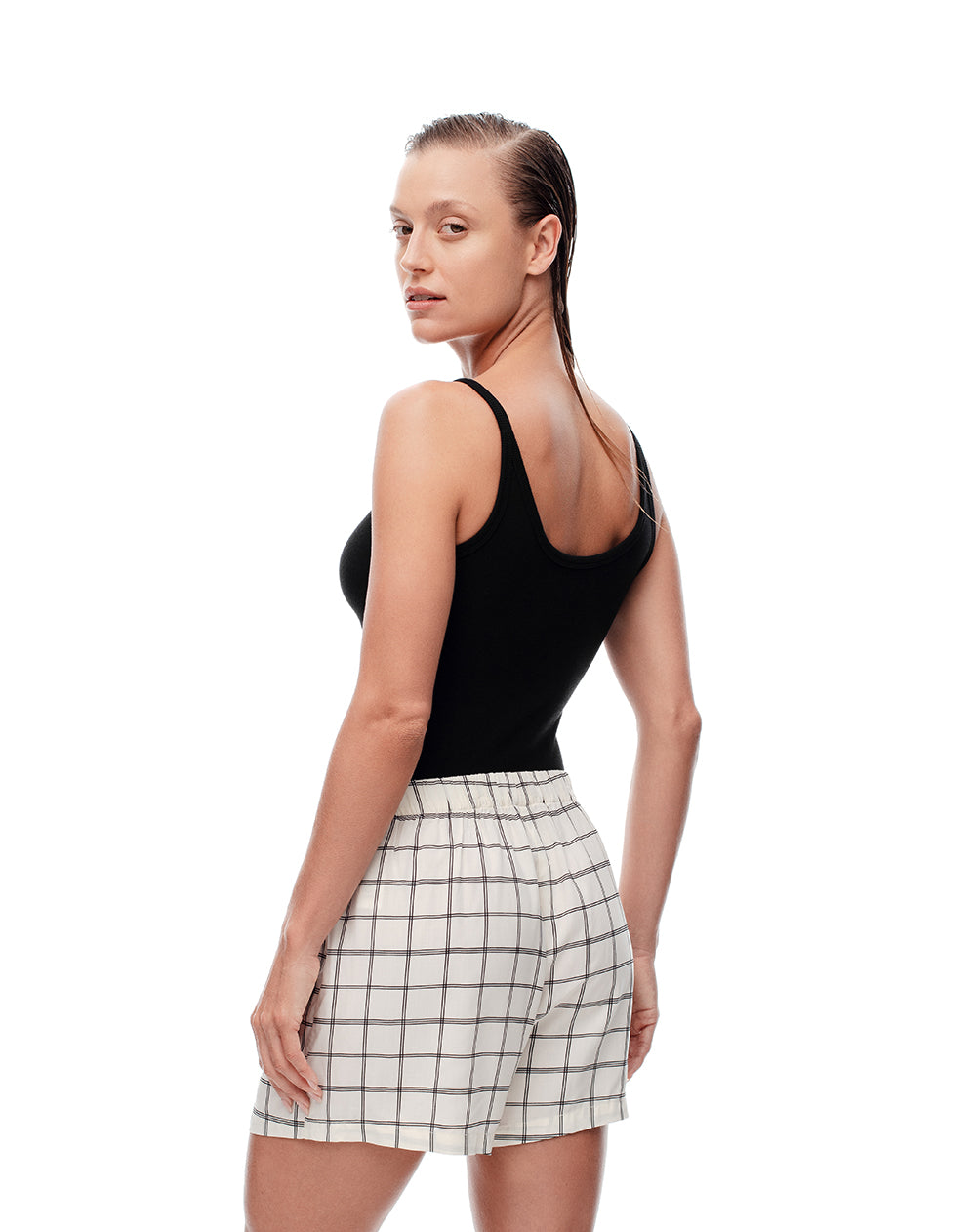 Short de pijama mujer cuadros