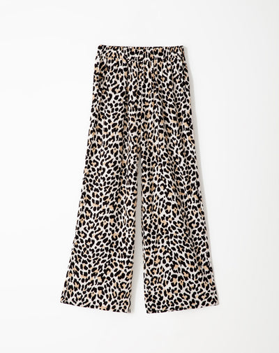 Pantalón palazzo tiro medio estampado para mujer