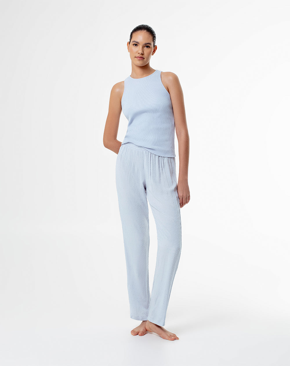 Pantalón de pijama mujer azul