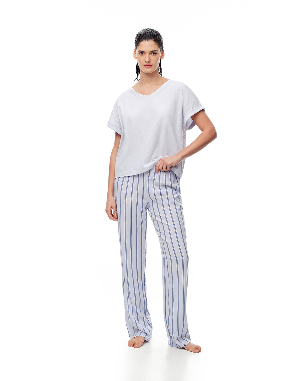 Pantalón de pijama mujer rayas