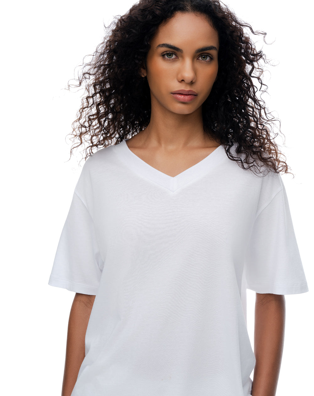 Camiseta relax blanca mujer