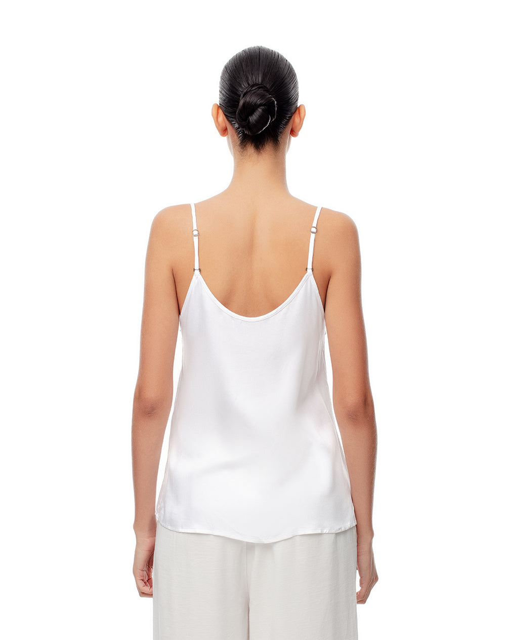 Blusa holgada blanca mujer