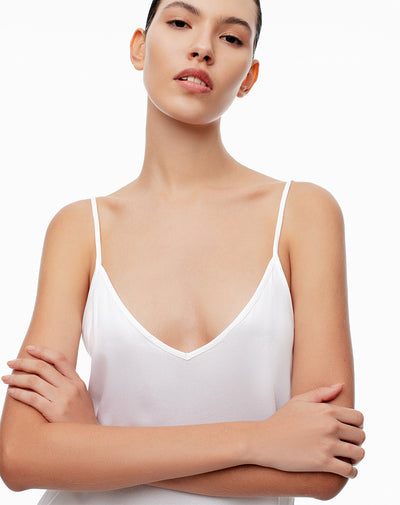 Blusa holgada blanca mujer