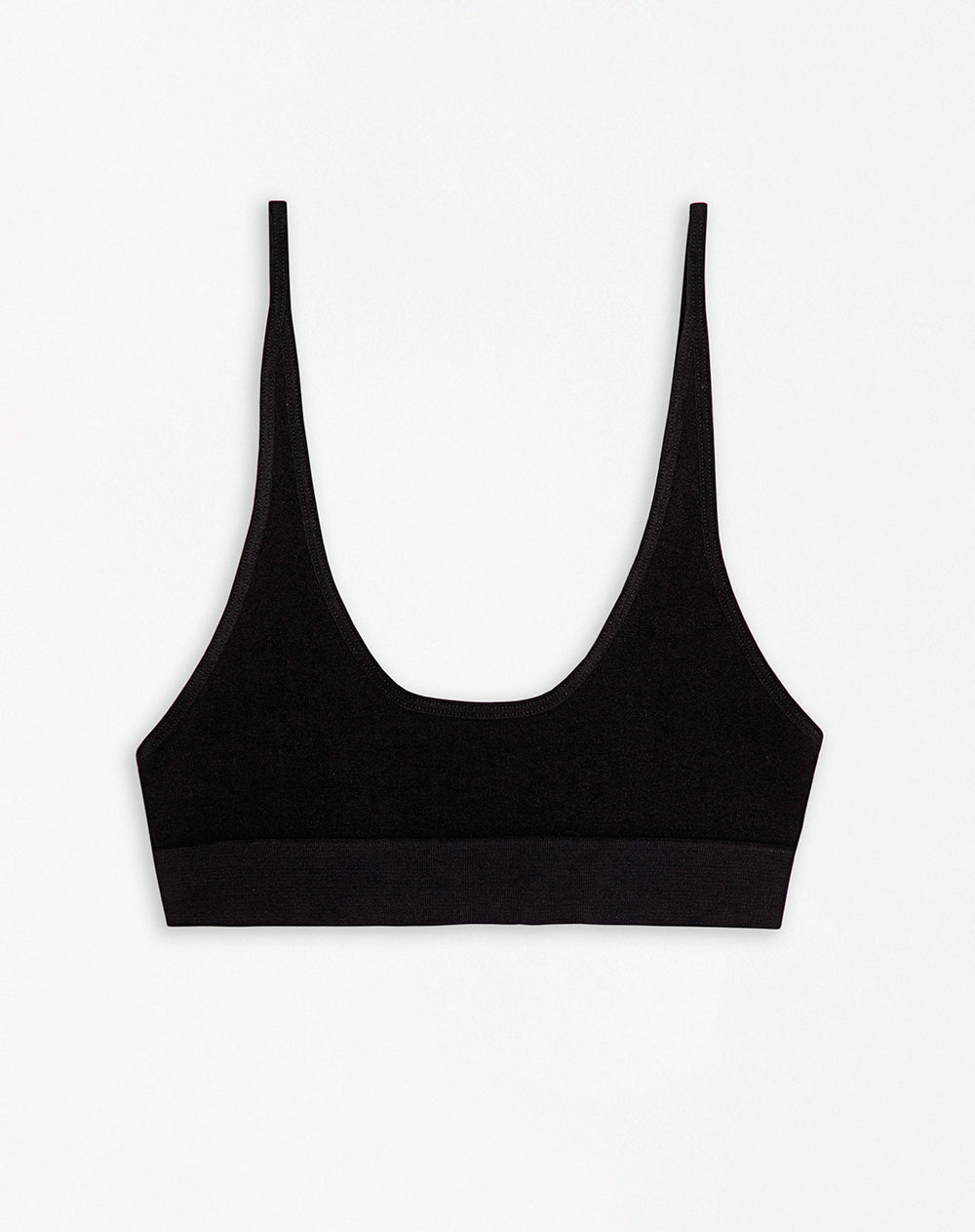 Top soporte medio cargaderas multiusos negro