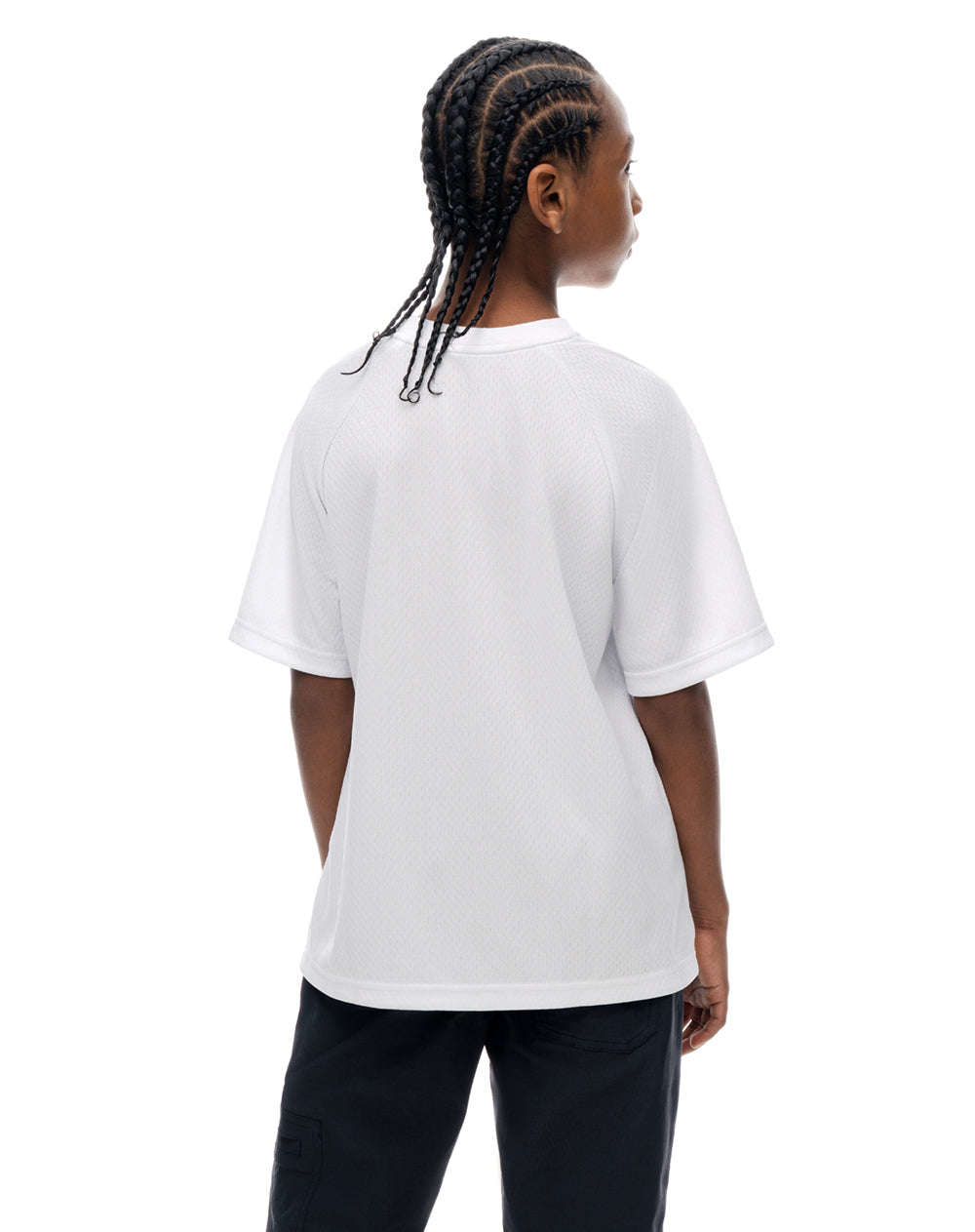 Camiseta regular manga corta blanca niño