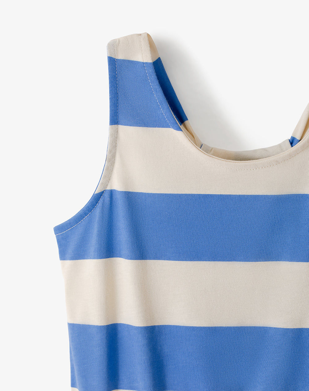 Vestido corto algodón rayas niña