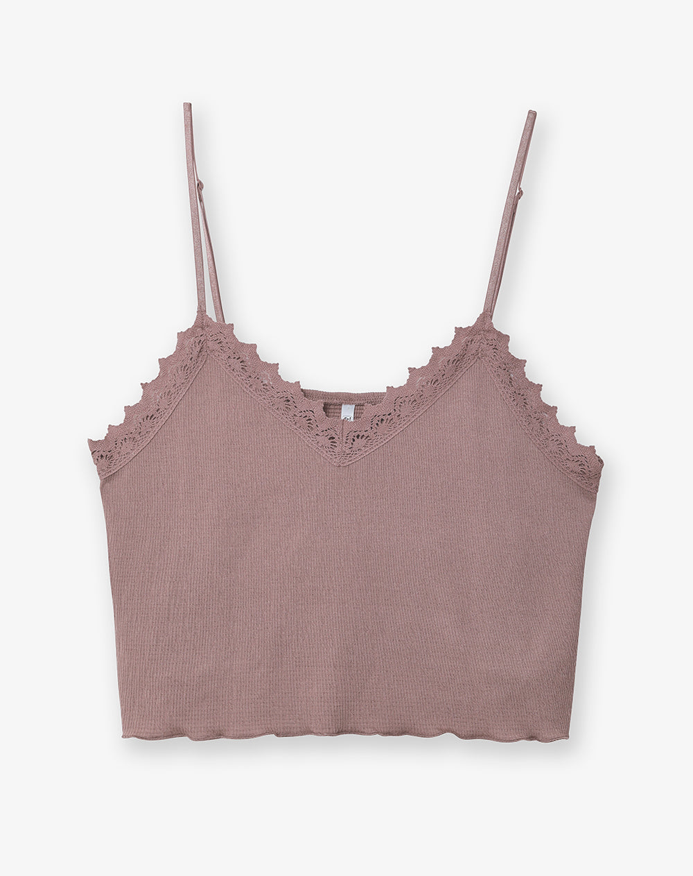 Blusa regular encaje café mujer
