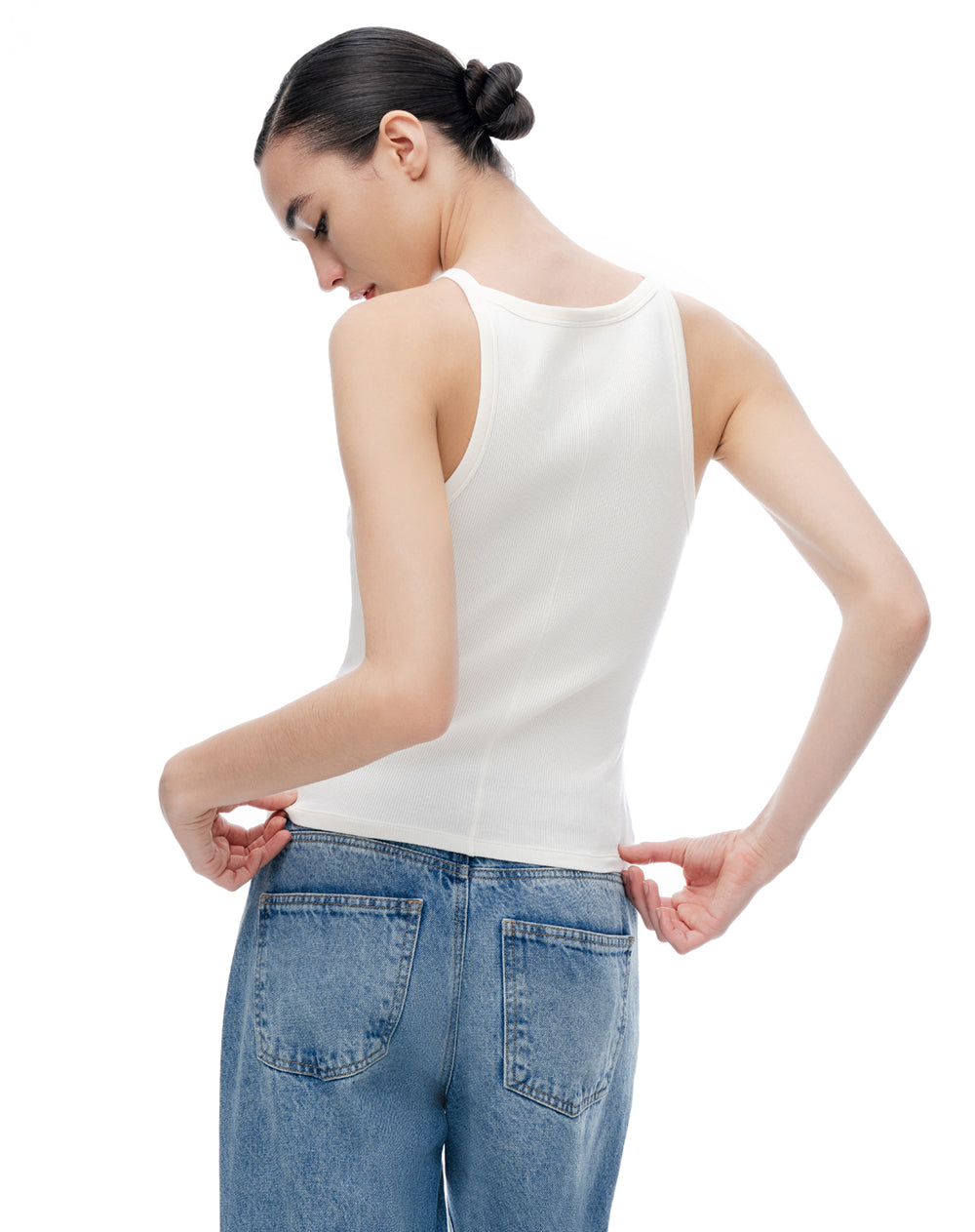 Camiseta esqueleto slim blanco mujer