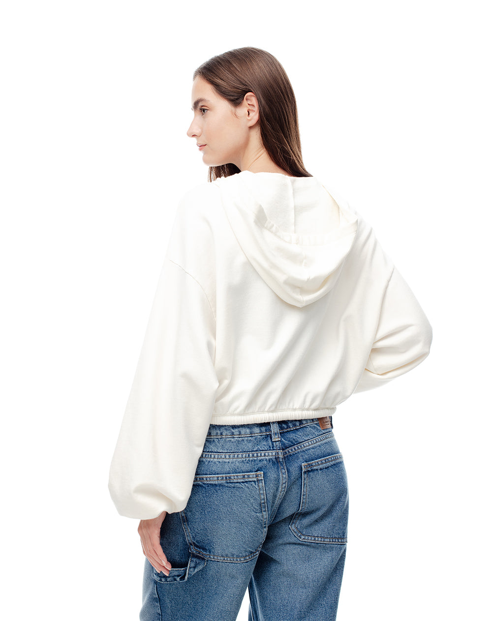 Chaqueta regular algodón habano mujer