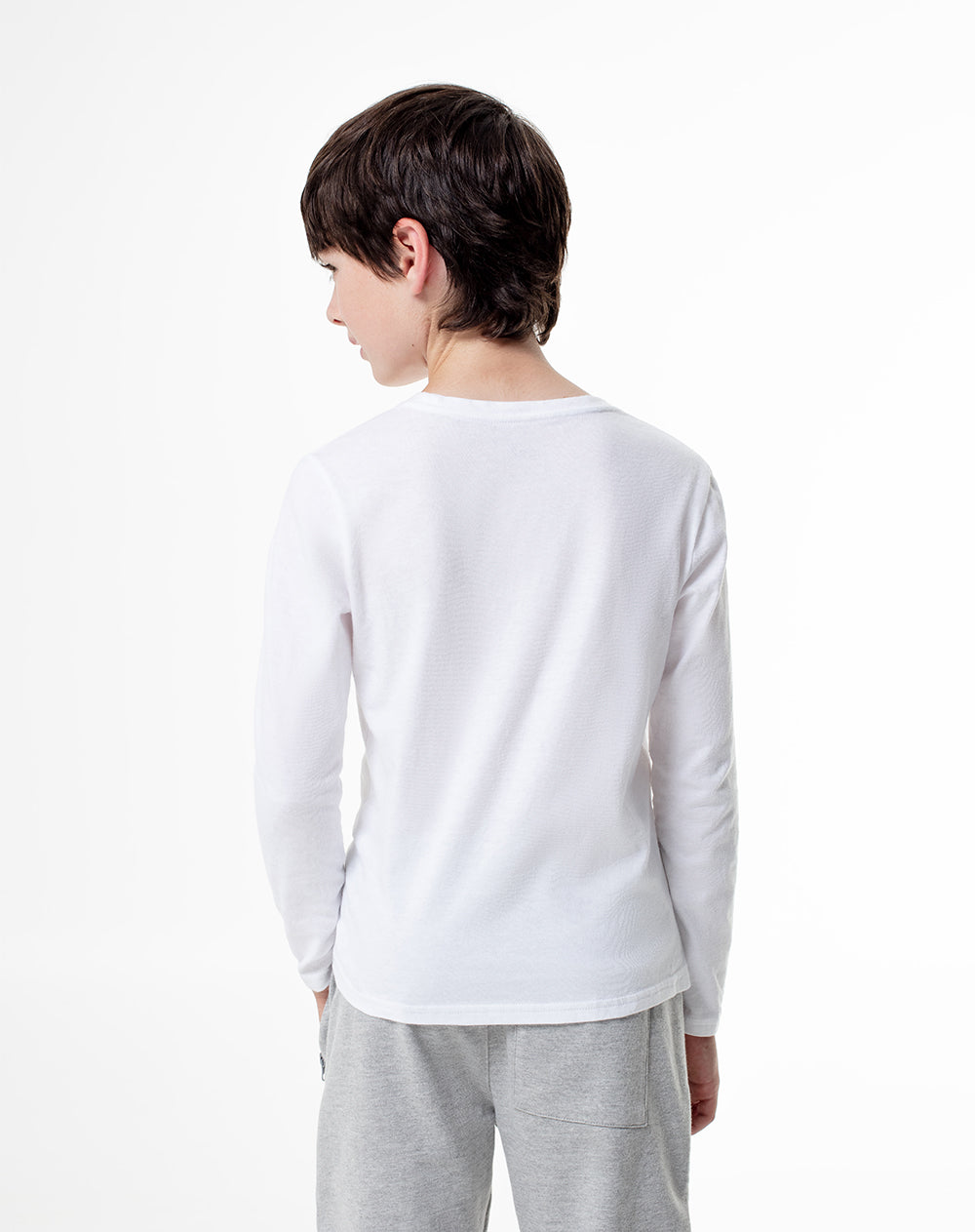 Camibuzo regular algodón blanco niño