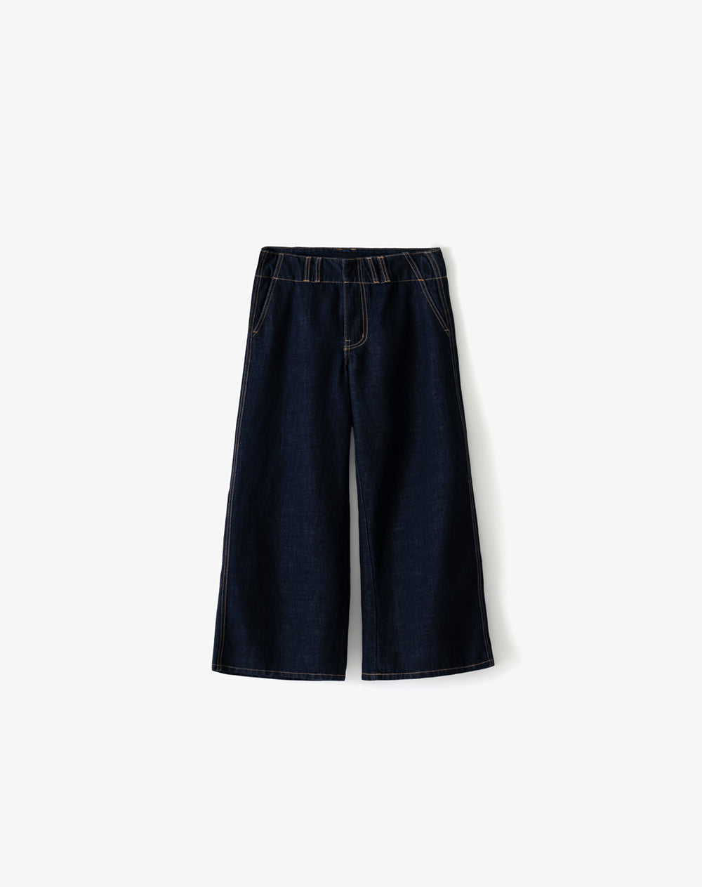 Jean wide leg tiro medio indigo osc mujer