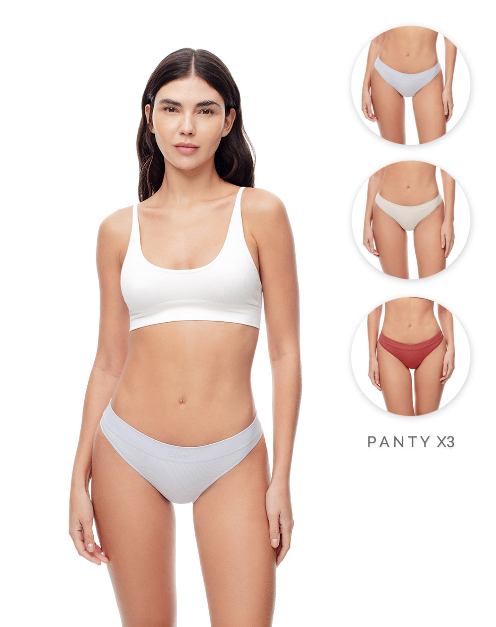 Panty cachetero seamless x3unds surtido
