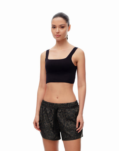 Short deportivo ciclista interno estampado mujer