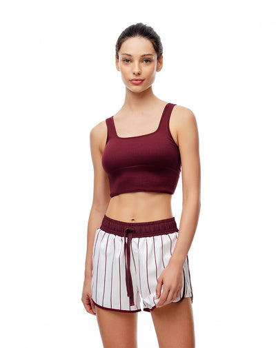 Short deportivo ciclista interno crudo mujer