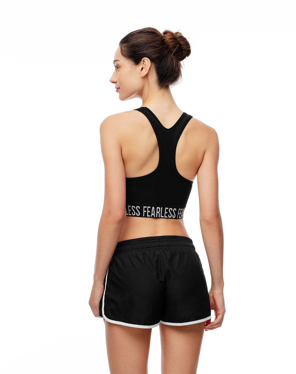 Short deportivo ciclista interno negro mujer