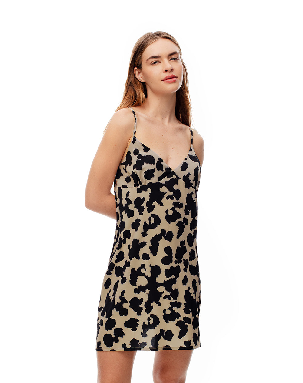 Vestido corto print mujer