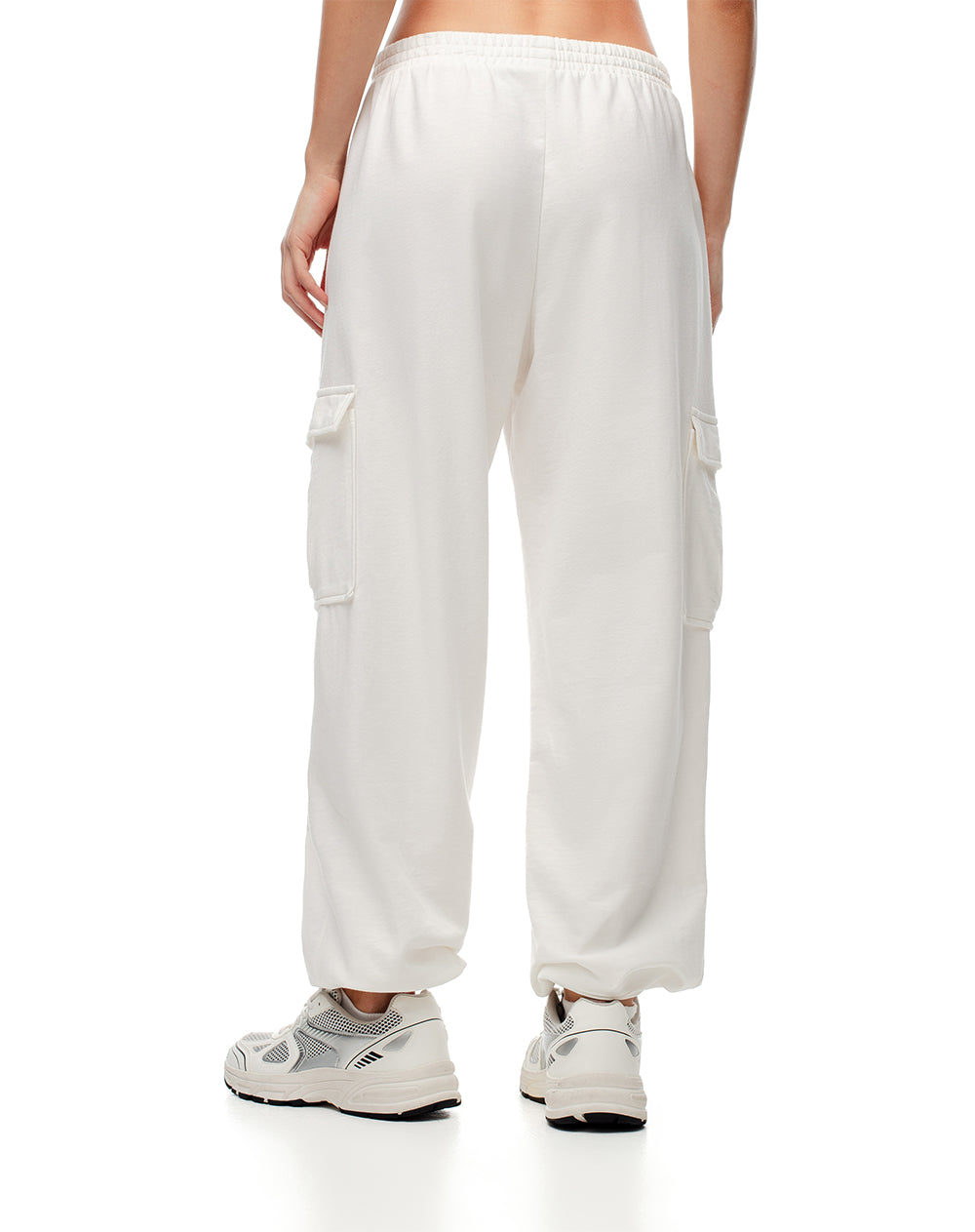 Jogger tiro medio algodón crudo mujer