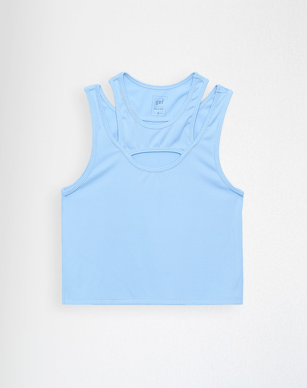 Camiseta esqueleto deportiva secado rápido azul mujer