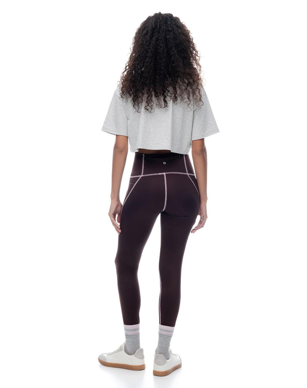 Legging tiro alto vino tinto mujer