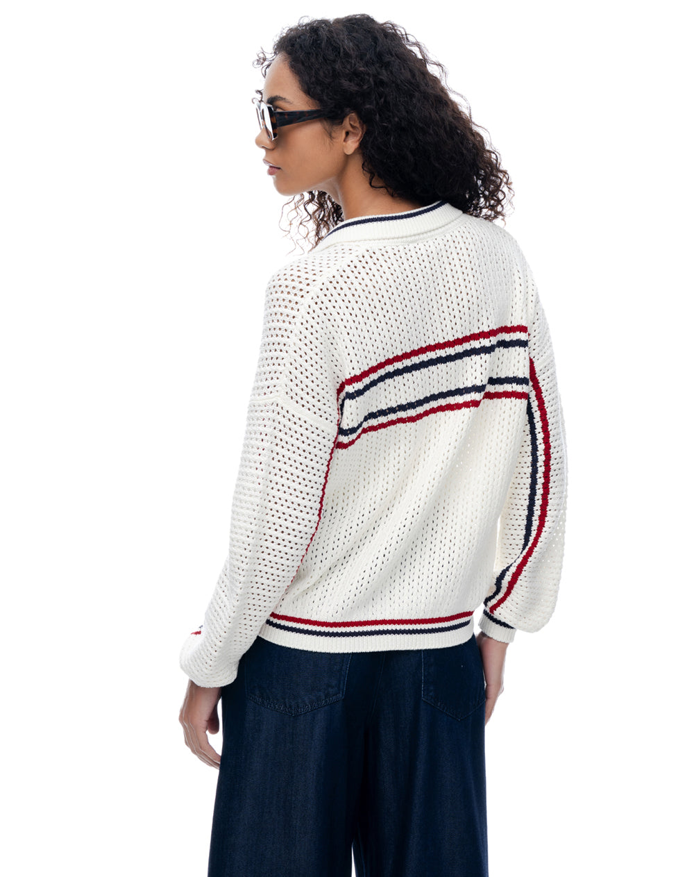 Buzo regular blanco mujer