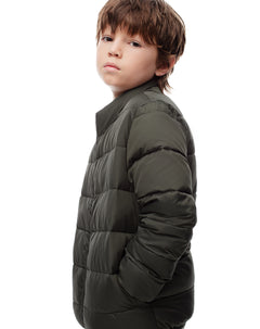 Chaqueta acolchada verde niño
