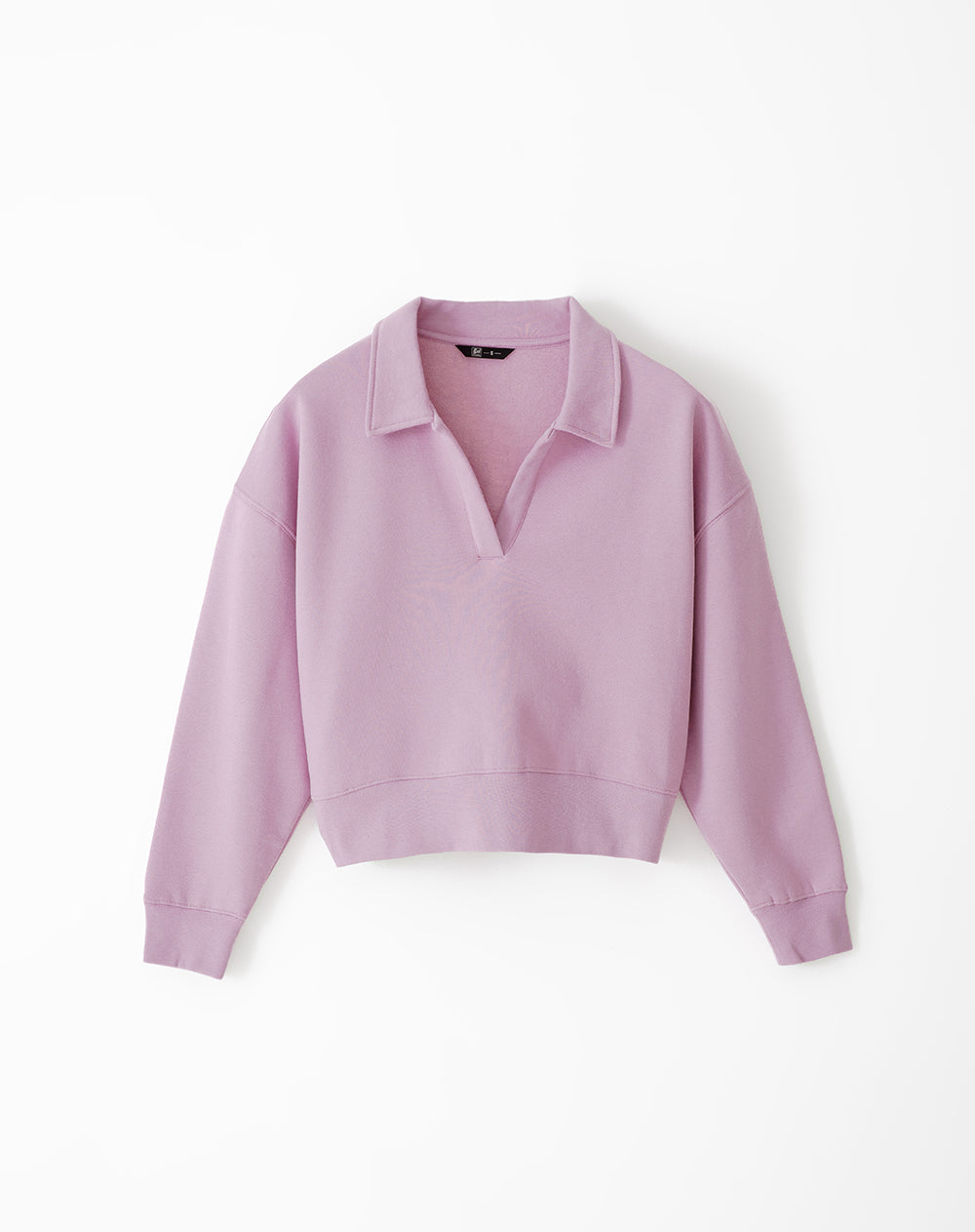 Buzo tipo polo regular lila mujer