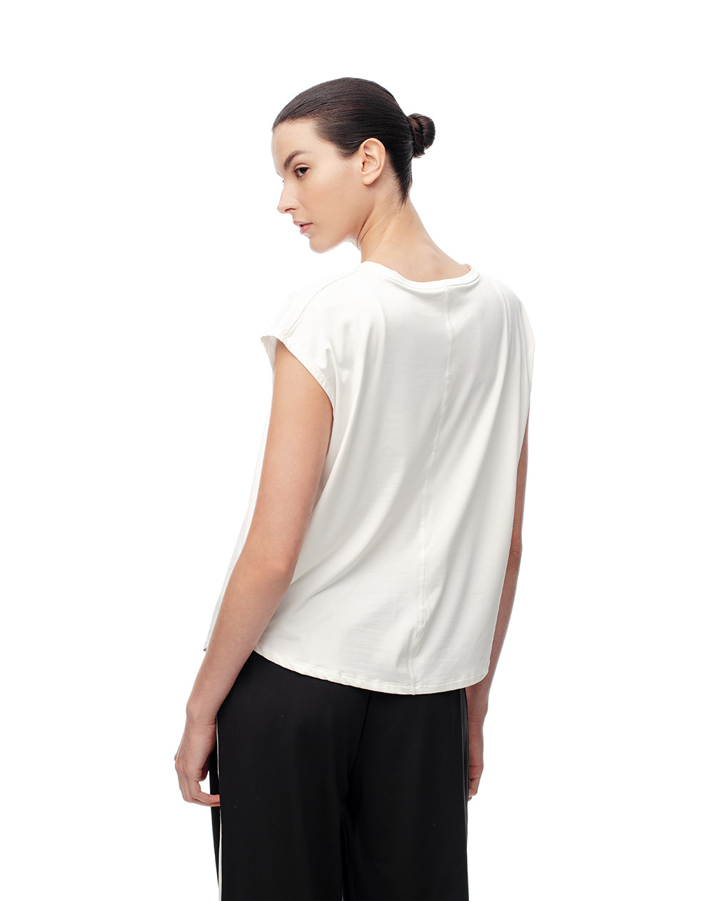 Camiseta deportiva secado rápido blanca mujer