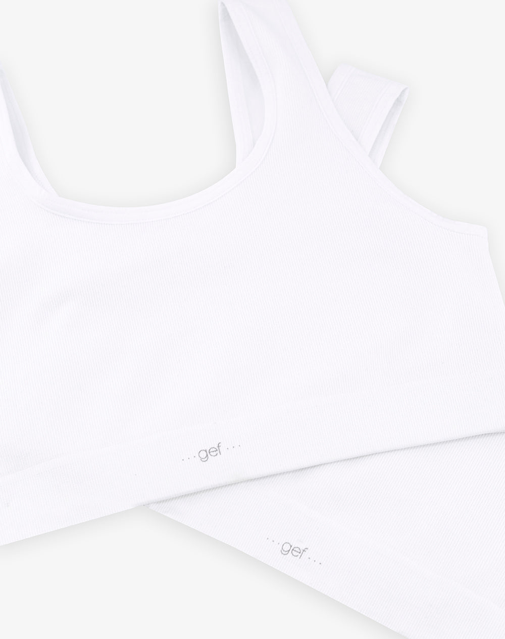 Top niña seamless x2unds blanco