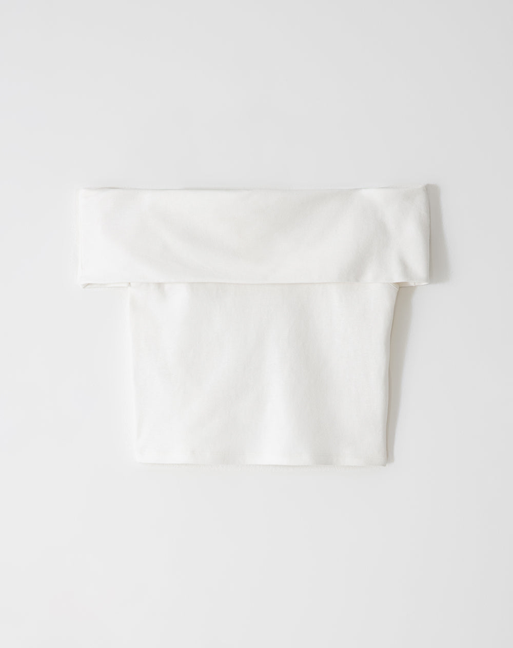 Top off-Shoulder slim algodón blanca mujer