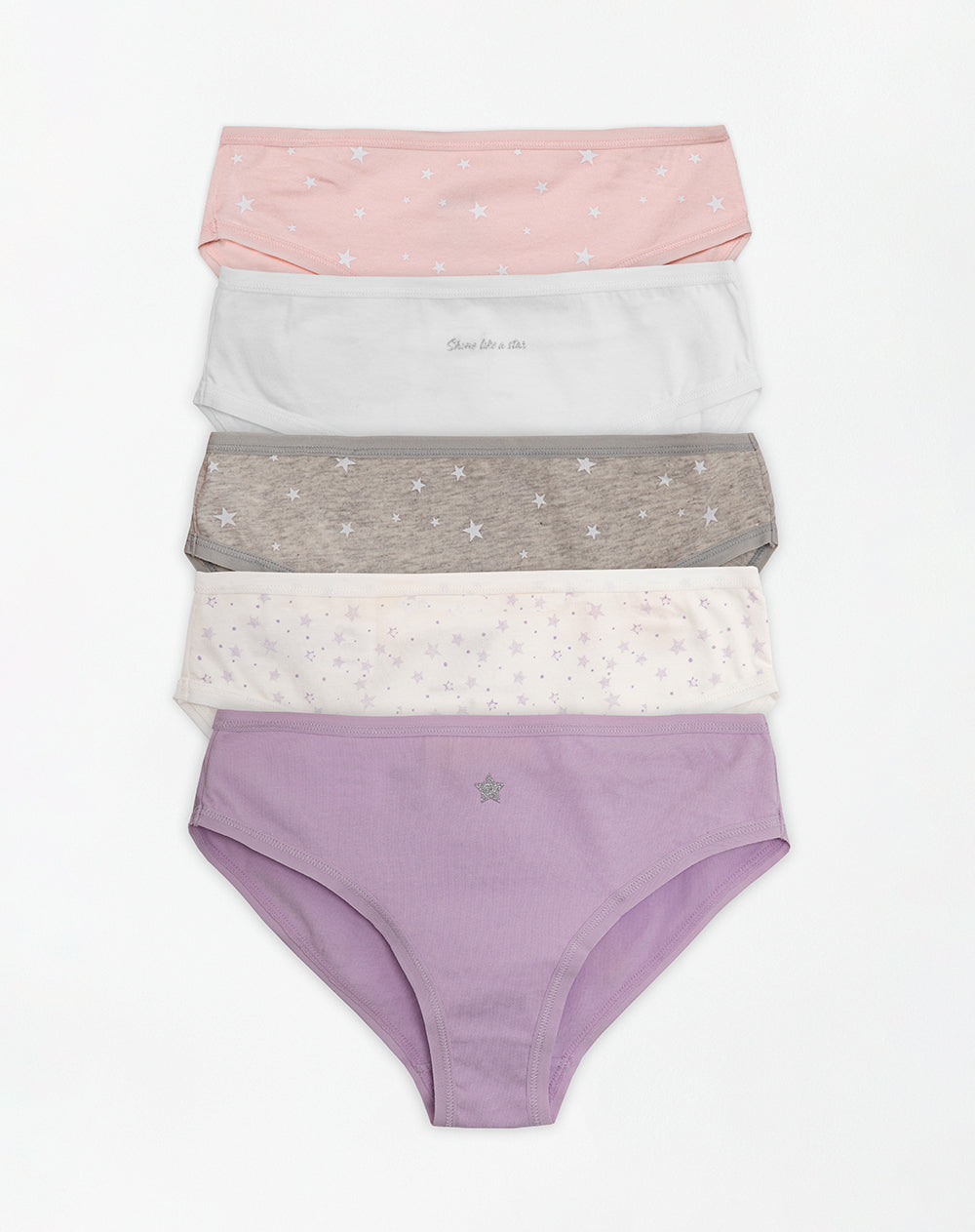 Panty niña algodón sostenible x5unds surtido