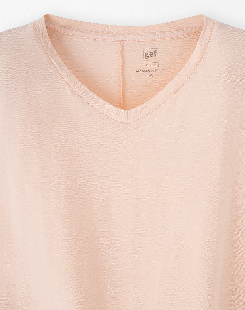 Camiseta regular algodón melón mujer