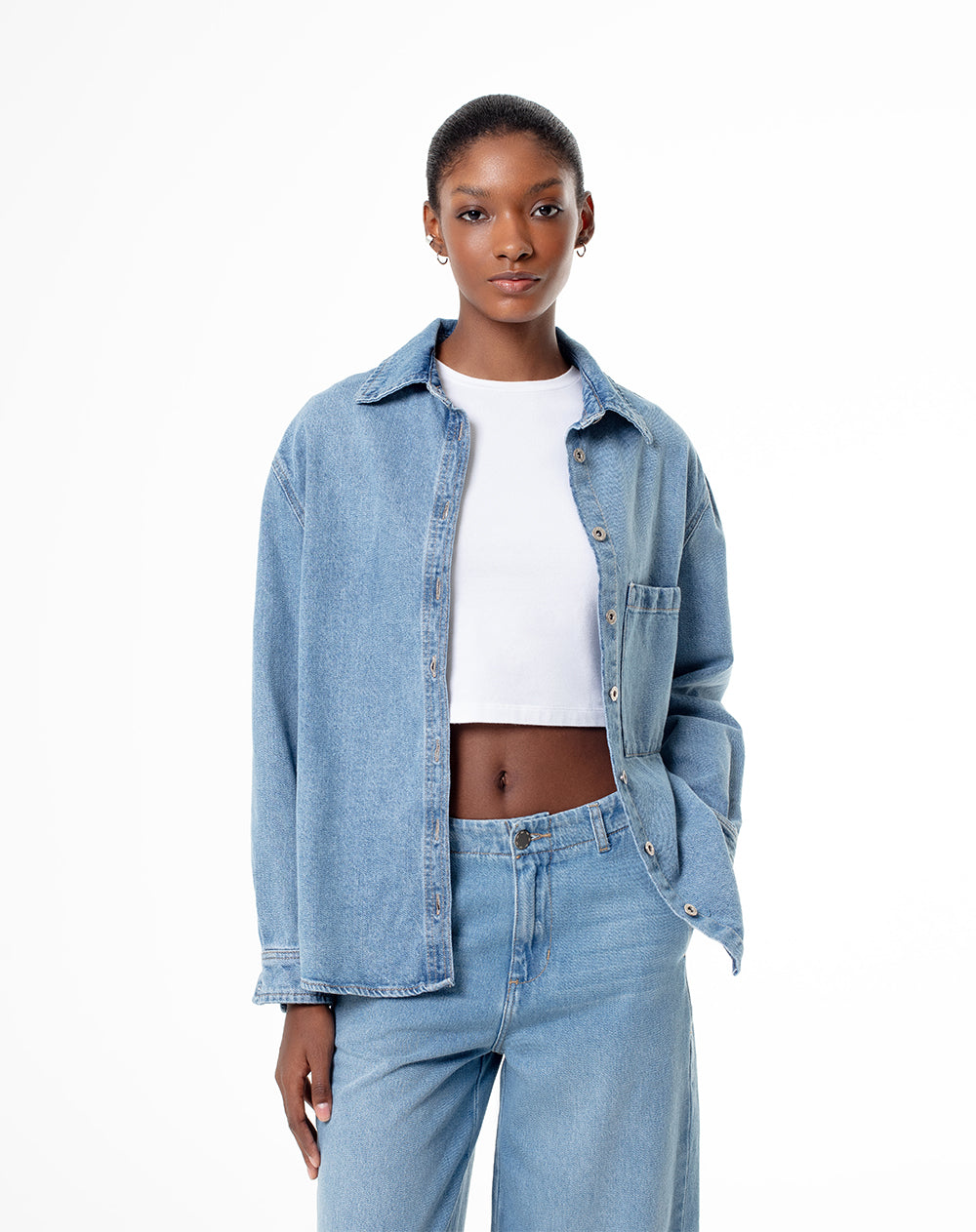 Pantalones Tallas De Camisa Para Mujer Pantalón Camisas De Blue