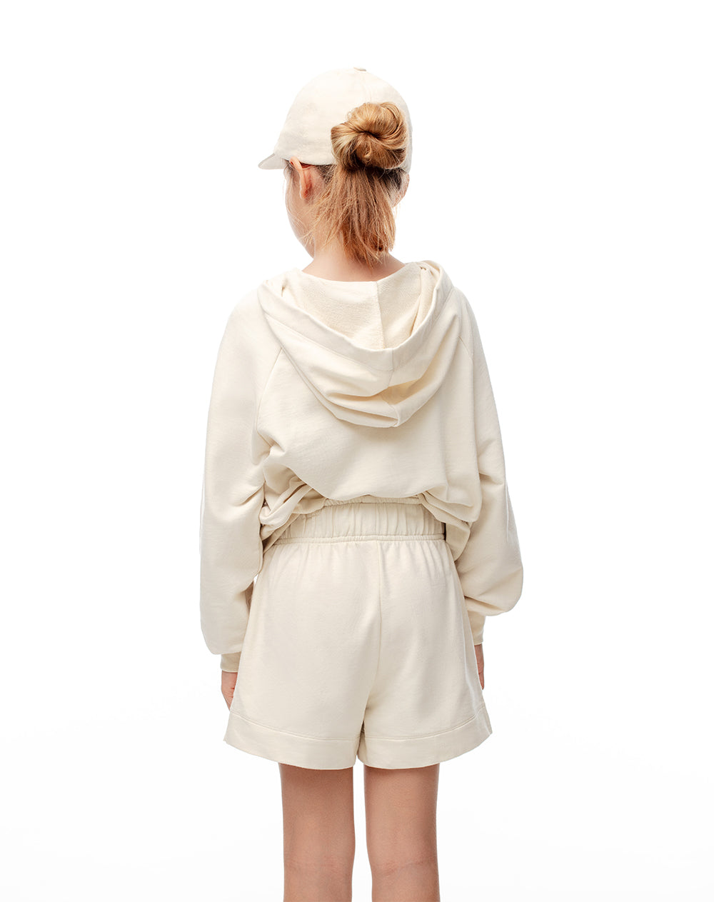 Short algodón crema niña