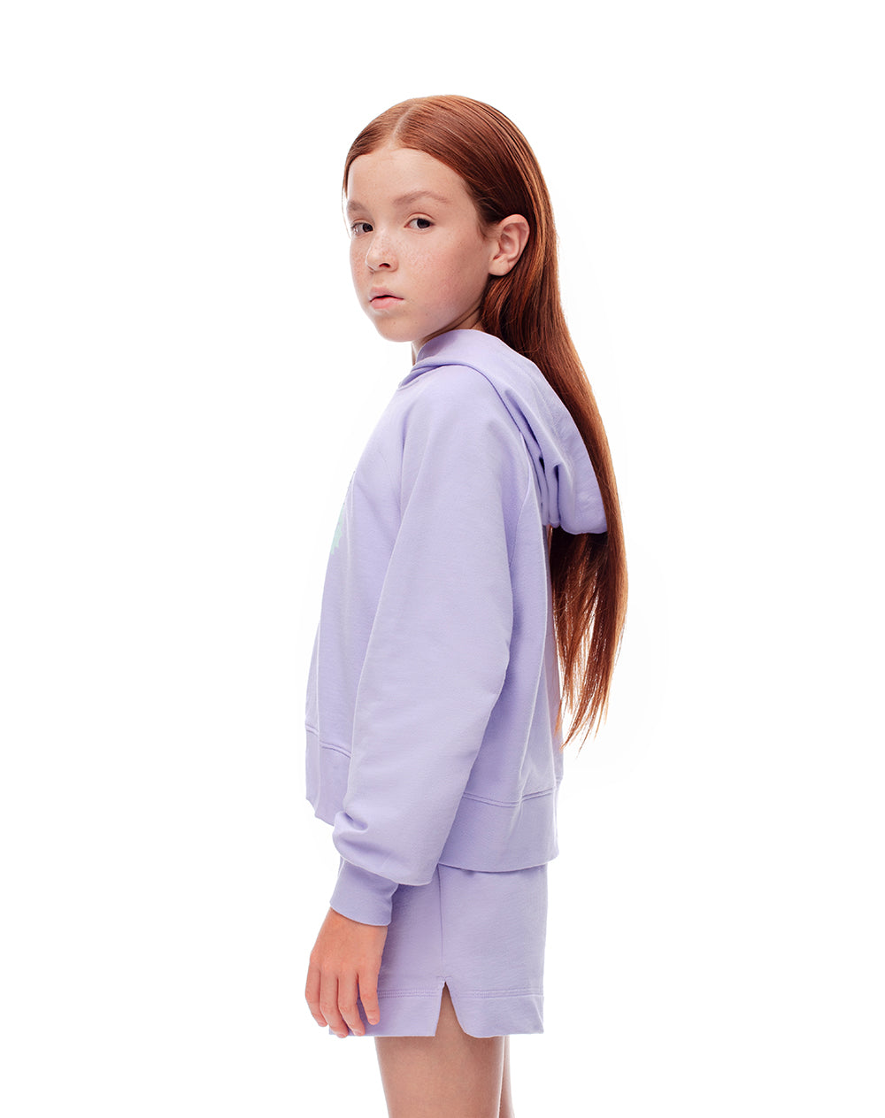 Short algodón lavanda niña