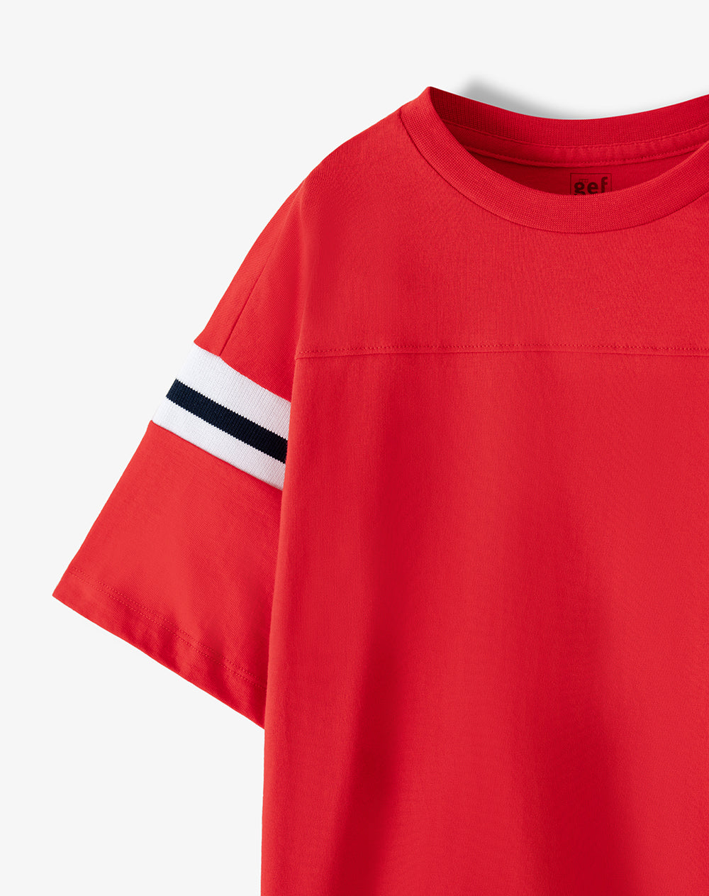 Camiseta regular fit manga corta roja