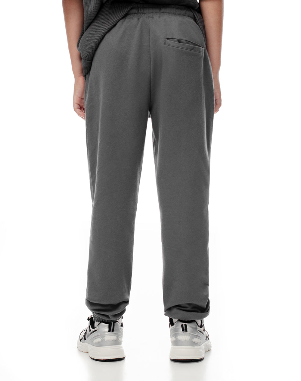 Jogger regular gris niño