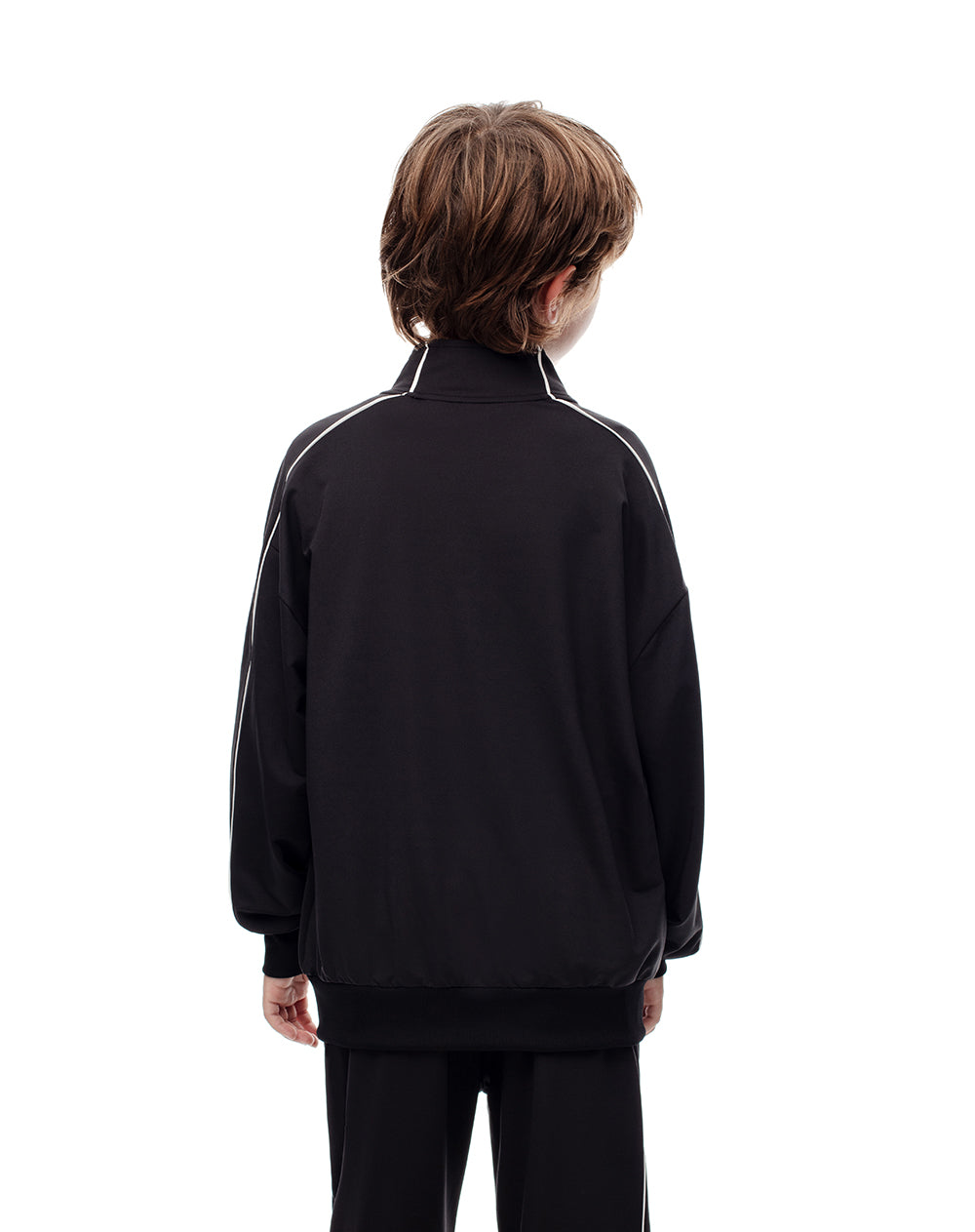 Chaqueta regular negra niño