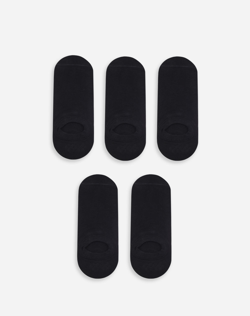 Medias hombre baletas pack x5 negras