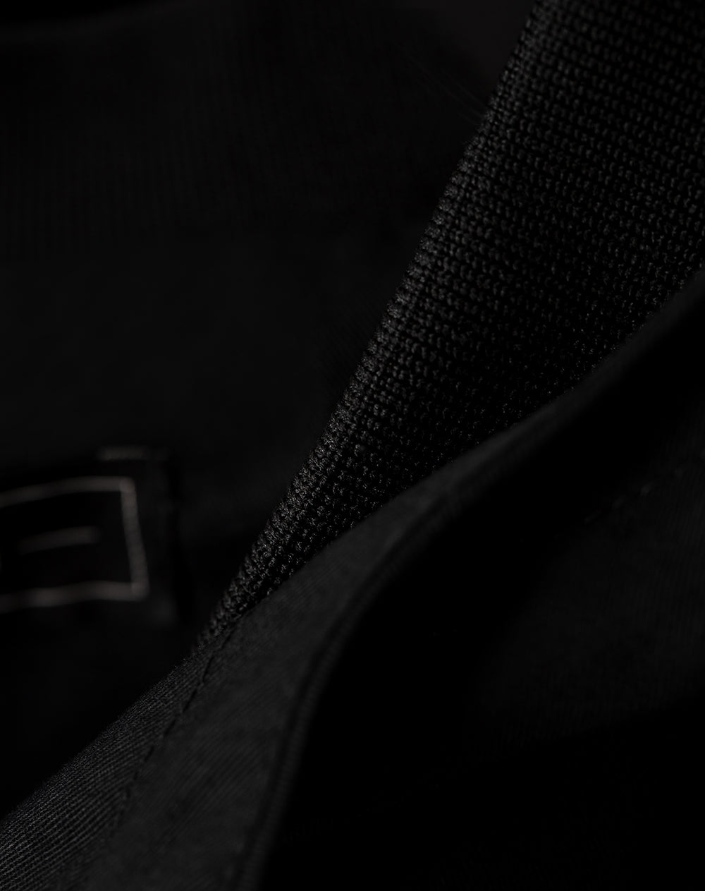 Chaqueta parka regular algodón negra hombre