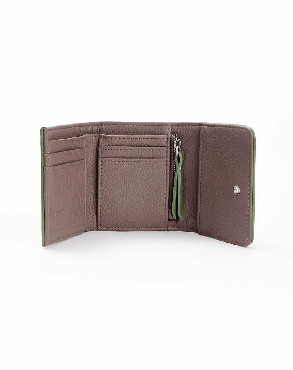 Billetera pequeña verde mujer