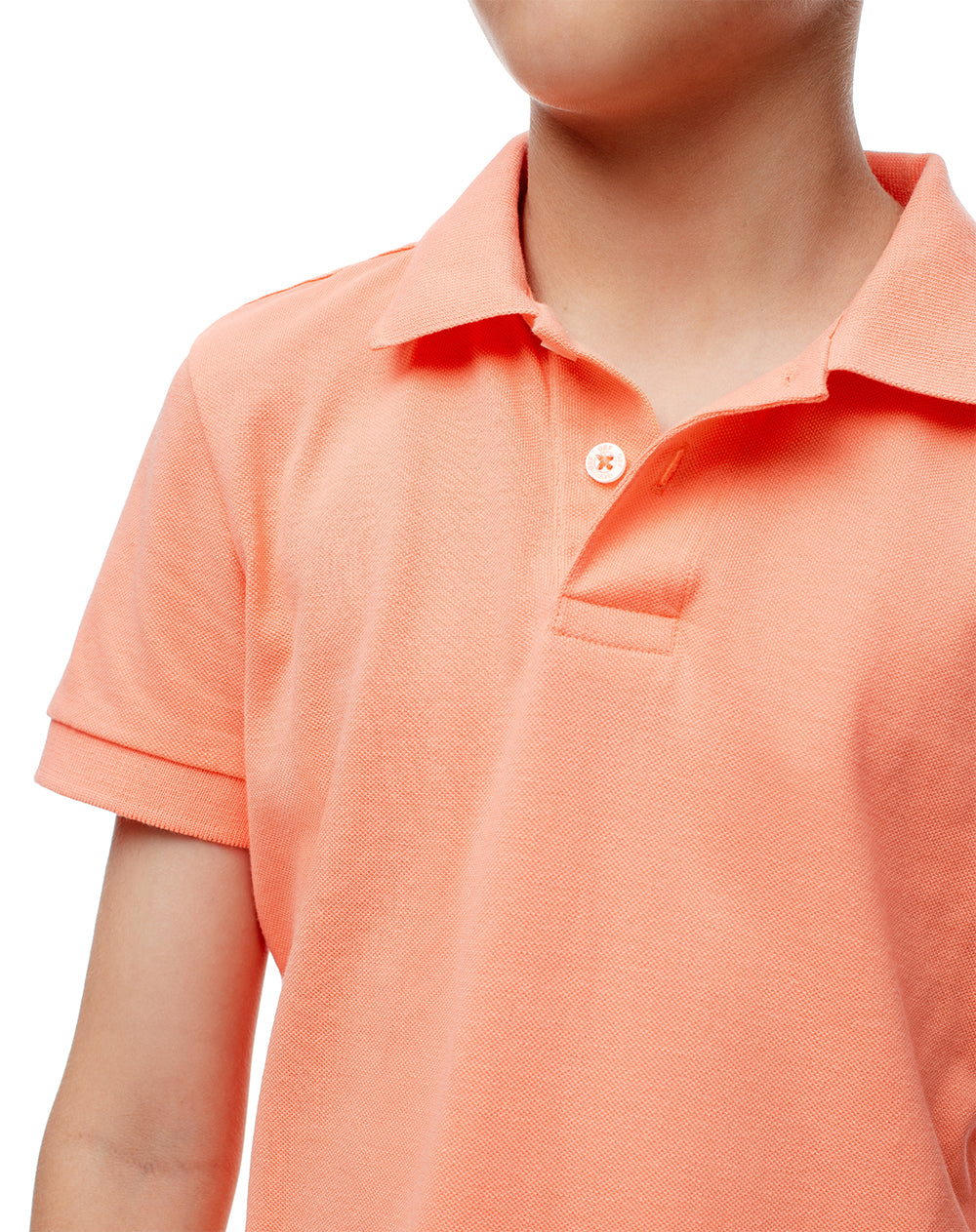 Polo regular algodón coral niño