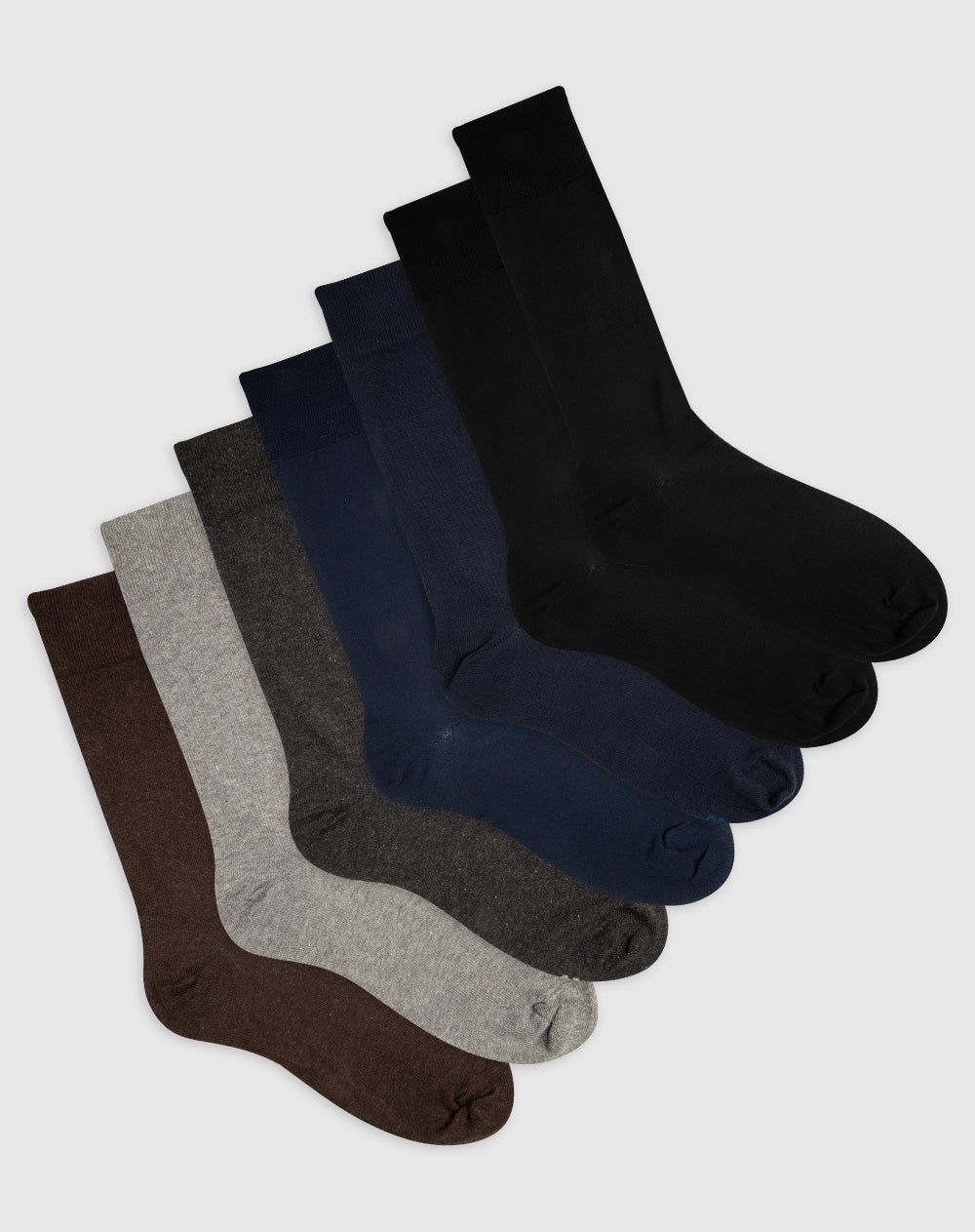 Medias hombre largas algodón pack x7 surtido