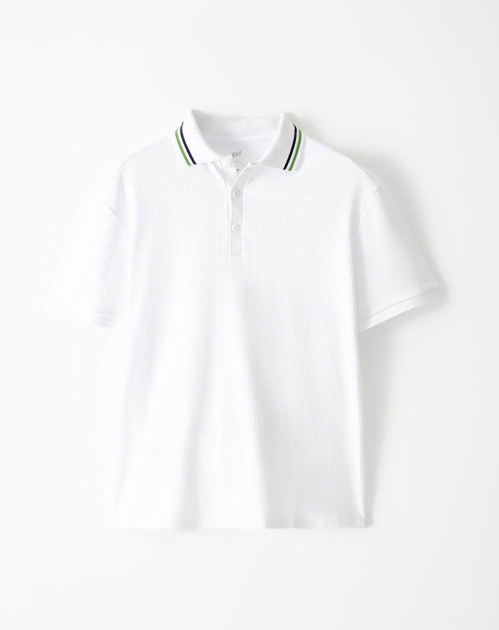 Polo regular algodón blanca hombre