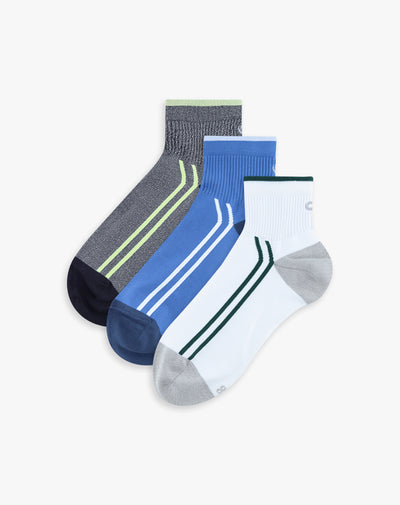 Medias hombre tobillera pack x3 surtido