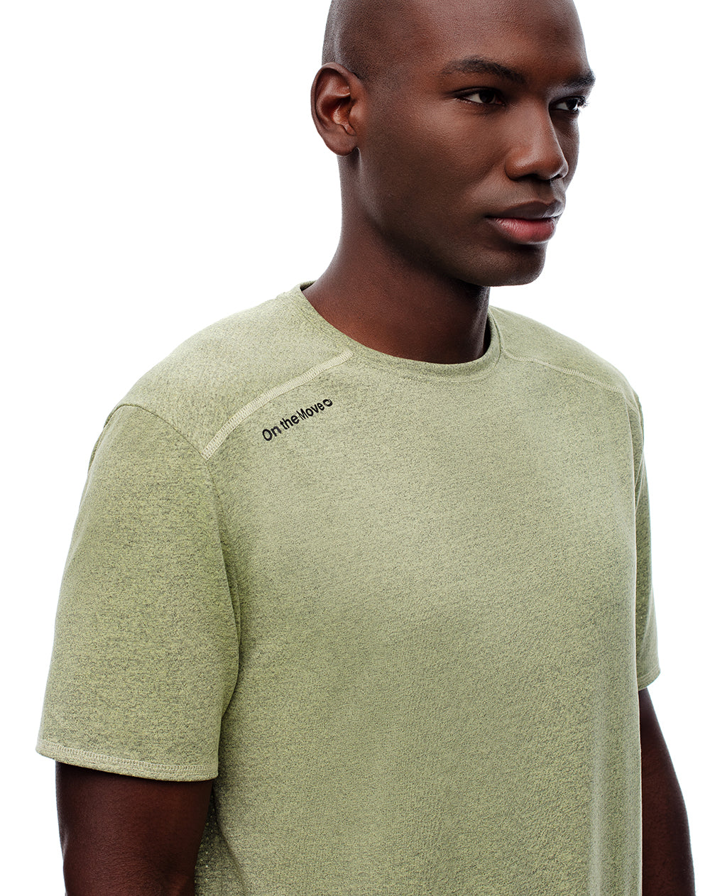 Camiseta deportiva control humedad amarilla hombre