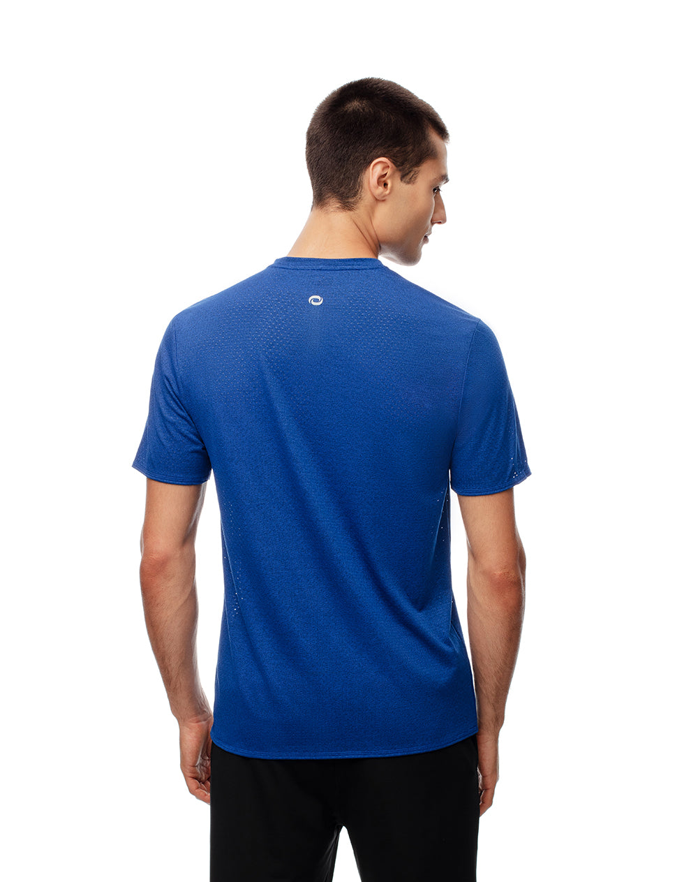 Camiseta deportiva control humedad azul hombre