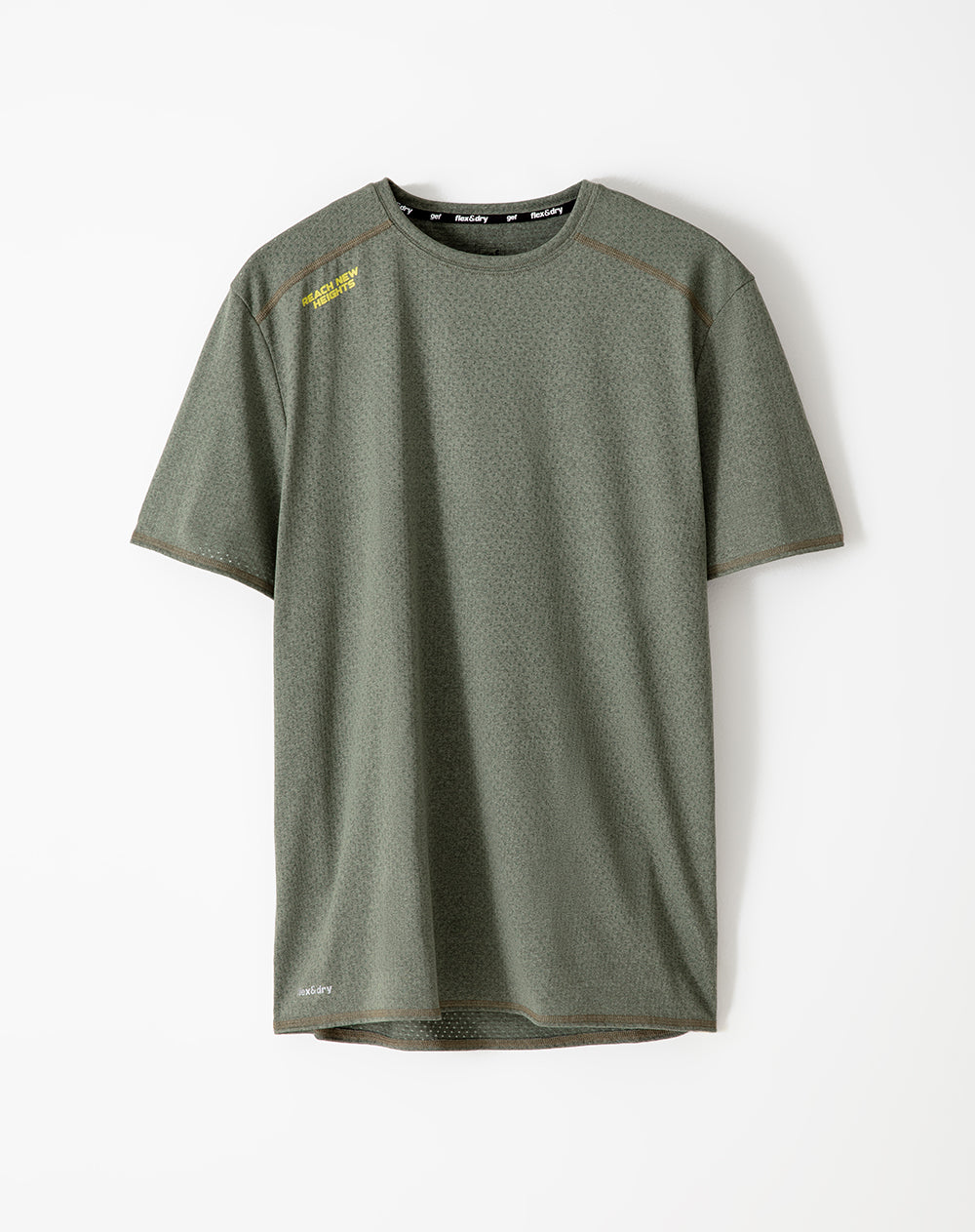 Camiseta deportiva control humedad verde hombre